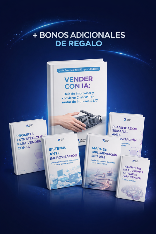 Vender con IA: Deja de improvisar y convierte ChatGPT en tu motor de ingresos 24/7